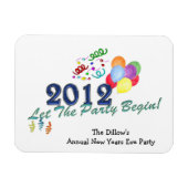 Magnet Flexible modèle de la fête du Nouvel An 2012 (Horizontal)