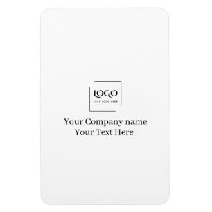 Magnet Flexible Modèle de logo personnalisé élégant