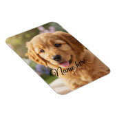 Magnet Flexible Modèle de photo de nom d'animal de compagnie simpl (Côté Droit)