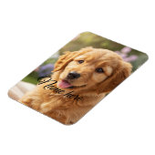 Magnet Flexible Modèle de photo de nom d'animal de compagnie simpl (Côté Gauche)