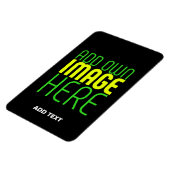 MAGNET FLEXIBLE MODÈLE DE TEXTE D'IMAGE NOIRE SIMPLE ET MODERNE (Côté Gauche)