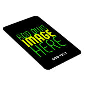 MAGNET FLEXIBLE MODÈLE DE TEXTE D'IMAGE NOIRE SIMPLE ET MODERNE (Côté Droit)