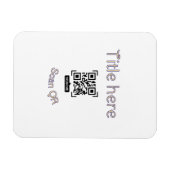 Magnet Flexible Modèle d'événement commercial avec scan de code Q (Horizontal)