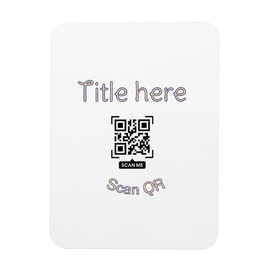Magnet Flexible Modèle d'événement commercial avec scan de code Q (Vertical)