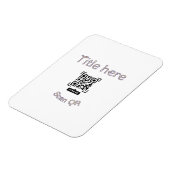 Magnet Flexible Modèle d'événement commercial avec scan de code Q (Côté Gauche)