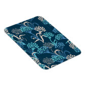 Magnet Flexible Modèle Floral Hydrangea stylisé - Bleu élégant (Côté Droit)