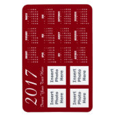 Magnet Flexible modèle magnétique du calendrier photo 2017 (Vertical)
