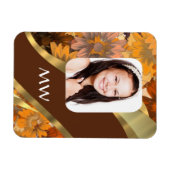 Magnet Flexible modèle photo Brown à fleurs (Horizontal)