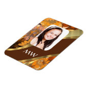 Magnet Flexible modèle photo Brown à fleurs (Côté Gauche)