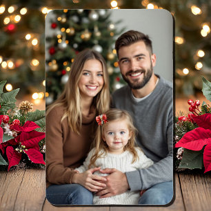 Magnet Flexible Modèle photo de famille de Noël 4 x 6