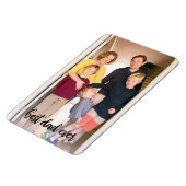 Magnet Flexible Modèle photo de script noir Best Papa Ever (Côté Gauche)