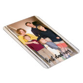 Magnet Flexible Modèle photo de script noir Best Papa Ever (Côté Droit)