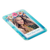 Magnet Flexible Modèle photo Floral Meilleure maman jamais (Côté Droit)