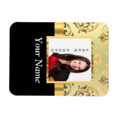 Magnet Flexible Modèle photo instagram damassé or (Horizontal)