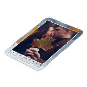 Magnet Flexible Modèle photo moderne Enregistrer le Mariage date (Côté Gauche)