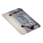 Magnet Flexible Modèle photo moderne simple Nom de famille personn (Côté Droit)