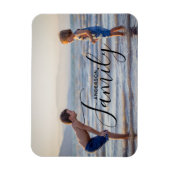 Magnet Flexible Modèle photo moderne simple Nom de famille personn (Vertical)