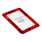Magnet Flexible Modèle photo - Red Lame' Tissu métallique (Côté Droit)