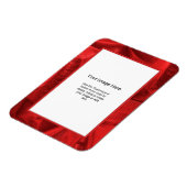 Magnet Flexible Modèle photo - Red Lame' Tissu métallique (Côté Gauche)