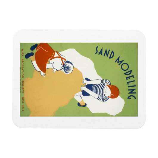 Magnet Flexible Modélisation du sable (Horizontal)