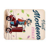 Magnet Flexible Modena Italie poster de voyage Scooter (Horizontal)