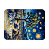 Magnet Flexible Modern Dreamlike Joshua Tree Mojave Desert Hiking (Horizontal)