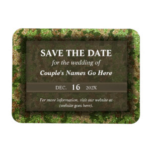 Magnet Flexible Modern Elegant Camouflage Glitter Save the Date