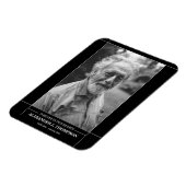 Magnet Flexible Modern In Love Mémoire Funeral Photo (Côté Gauche)