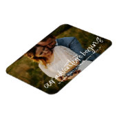 Magnet Flexible Modern Our Adventure Save the Date Photo mariage (Côté Gauche)