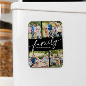 Magnet Flexible Modern Photo Collage Family Script Keepsake