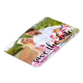 Magnet Flexible Modern Save the Date Fiançailles Couple Photo (Côté Gauche)