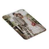 Magnet Flexible Modern Script Photo Wedding Save The Date (Côté Droit)