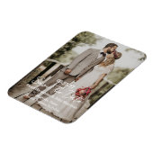 Magnet Flexible Modern Script Photo Wedding Save The Date (Côté Gauche)