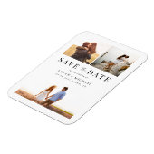 Magnet Flexible Modern Simple Photo Collage Mariage Enregistrer la (Côté Gauche)
