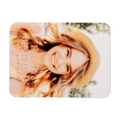 Magnet Flexible Modern Simple Script Photo voeux d'anniversaire (Horizontal)