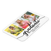 Magnet Flexible Moderne 3 Faire-part de diplôme photo (Côté Gauche)