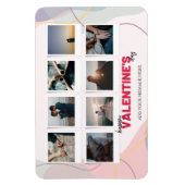 Magnet Flexible Moderne 8 Photo Collage Cadeau de Saint Valentin (Vertical)