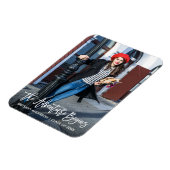 Magnet Flexible Moderne Brush Script Graduation Aventure commence (Côté Gauche)