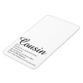 Magnet Flexible Moderne Cool Amusant Meilleur Cousin Jamais Défini (Côté Gauche)