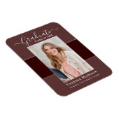 Magnet Flexible Moderne | Elegant 1 photo Grad Faire-part (Côté Droit)