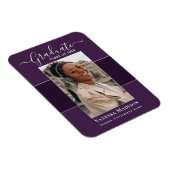 Magnet Flexible Moderne | Elegant 1 photo Grad Faire-part (Côté Droit)