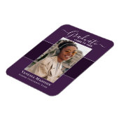 Magnet Flexible Moderne | Elegant 1 photo Grad Faire-part (Côté Gauche)