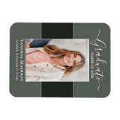 Magnet Flexible Moderne | Elegant 1 photo Grad Faire-part (Horizontal)