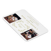 Magnet Flexible Moderne Élégant Chic Noël 2 Photos Famille (Côté Droit)