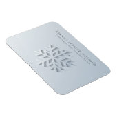 Magnet Flexible Moderne Élégant Flocon de neige Salutations Médica (Côté Droit)