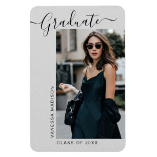 Magnet Flexible Moderne Elégant minimaliste photo Faire-part Grad