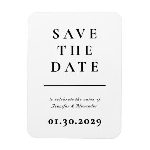 Magnet Flexible Moderne Enregistrer l'aimant de date