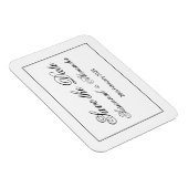 Magnet Flexible Moderne et élégant noir et blanc Enregistrer la da (Côté Droit)