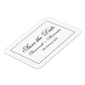 Magnet Flexible Moderne et élégant noir et blanc Enregistrer la da (Côté Gauche)