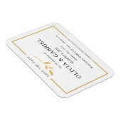 Magnet Flexible Moderne et élégant Save the Date. Mariage élégant (Côté Droit)